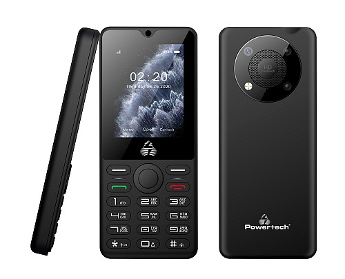 POWERTECH κινητό τηλέφωνο Milly Big II, 2.4", με φακό, μαύρο PTM-32