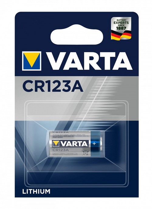 VARTA μπαταρία λιθίου CR123A, 3V, 1τμχ VCR123A