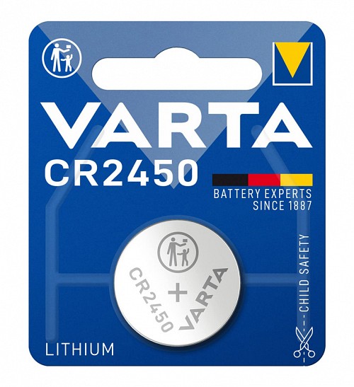 VARTA μπαταρία λιθίου CR2450, 3V, 1τμχ VCR2450